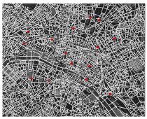Pin City je mapa Paríža s červenými pripínačkami, pomocou ktorých si označíte miesta, ktoré ste navštívili.